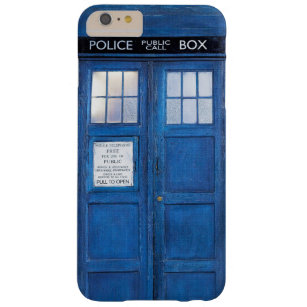 Funny  Blue Phone Booth Call Box Barely There iPhone 6 Plus Case