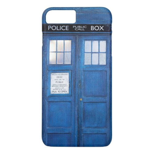 Funny  Blue Phone Booth Call Box iPhone 8 Plus7 Plus Case