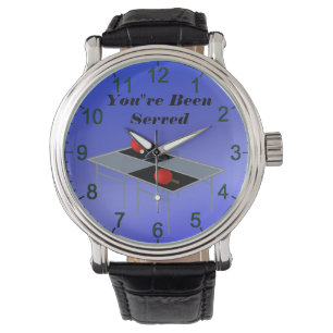 Funny Blue Table Tennis, Mens Wrist Watch