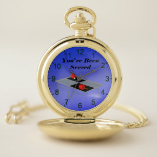 Funny Blue Table Tennis, Pocket Watch