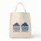 Funny Blueberries Cartoon Art Grocery Tote