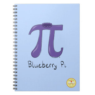 Funny Blueberry Pi Symbol Math Teacher Notebook