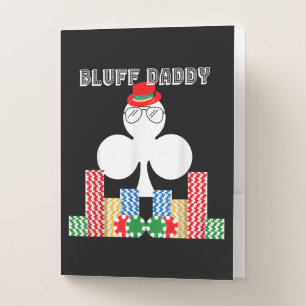 Funny Bluff Daddy Poker Casino Game Texas Pocket Folder