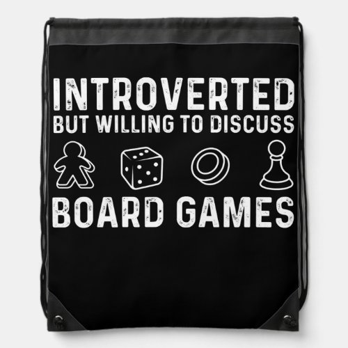 Funny Board Game Gift For Men Women Lovers Gamers Drawstring Bag