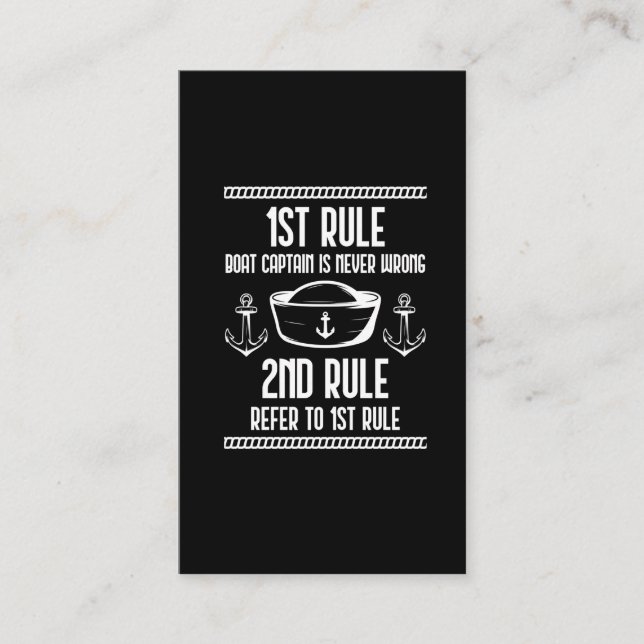 Funny Boat Captain Humor Sailing addicted Husband Business Card (Front)