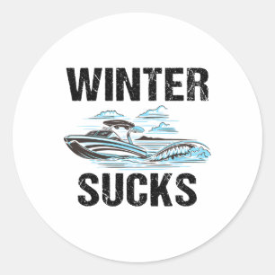 Funny Boat Owner Quote - Boating Lover Summer Love Classic Round Sticker