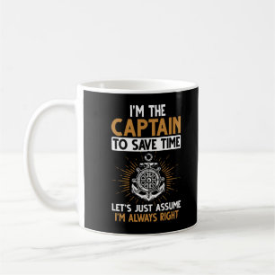 Funny Boating Captain Funny Sailing Jokes Coffee Mug