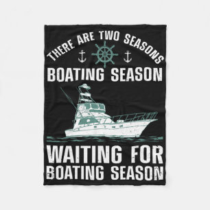 Funny Boating Design For Men Women Boater Boat Lov Fleece Blanket