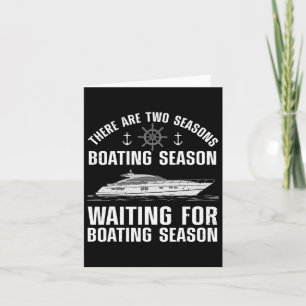 Funny Boating Design For Men Women Boater Boating Card