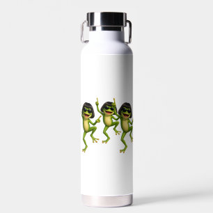 Funny Bob Haircut Frog Meme Gift Water Bottle