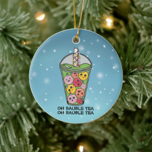 Personalized Boba Christmas Tree Ornament Decoration, Boba Hanging Pendant  Decoration, Cute Christmas Tree Accessories, Customize Ornaments 