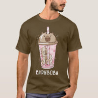 Funny Boba Tea Capybara Bubble Milk Tea Kawaii