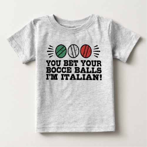 Funny Bocce Ball Baby T_Shirt