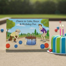 Funny Bocce Ball Birthday Cake Competition