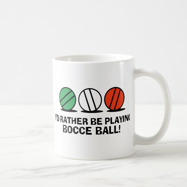 Funny Bocce Ball Coffee Mug (Right)
