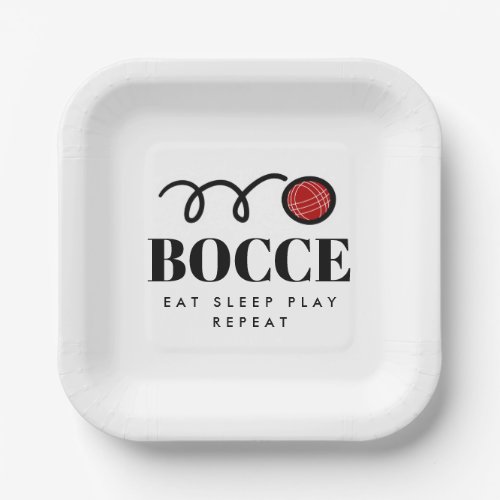 Funny bocce ball game party custom disposable paper plates