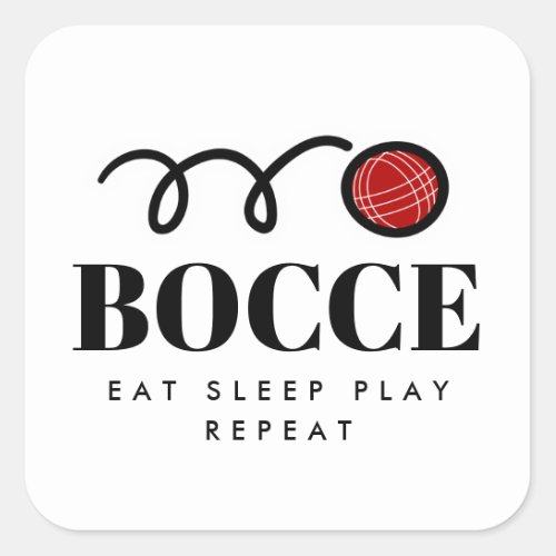 Funny bocce ball stickers and envelope sealers