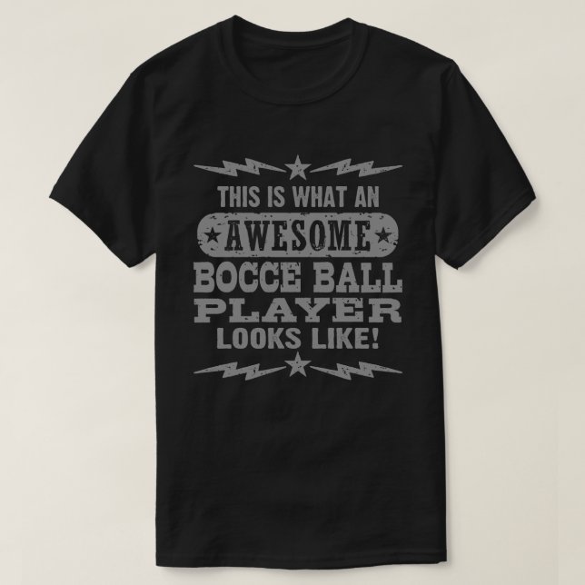 Funny Bocce Ball T-Shirt (Design Front)