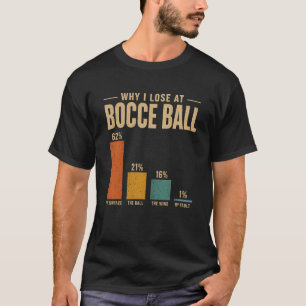 Funny Bocce Ball Why I Lose At Bocce Ball lawn T-Shirt