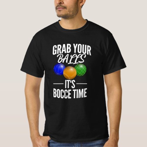 Funny Bocce Balls Player_Boules Team T_Shirt