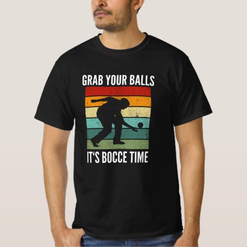Funny Bocce Balls Player_Boules Team T_Shirt