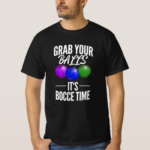 Funny Bocce Balls Player_Boules Team T_Shirt