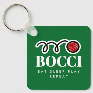 Funny bocci ball keychain gift for bocce player