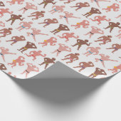Funny Body Builder Wrapping Paper (Corner)