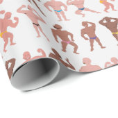 Funny Body Builder Wrapping Paper (Roll Corner)