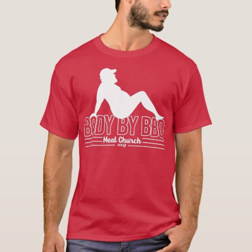 Funny Body By BBQ Vintage Meat Church  T_Shirt