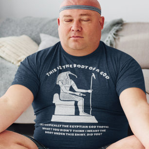 Funny Body of a God Egyptian Thoth Graphic T-Shirt