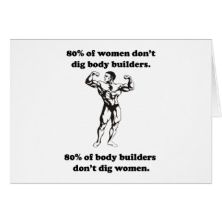 Funny Bodybuilder Shirt Cards