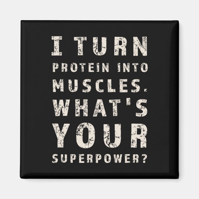 Funny Bodybuilding Fitness Workout Exercise Traini Magnet (Front)