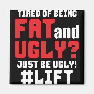 Funny Bodybuilding Gym Magnet