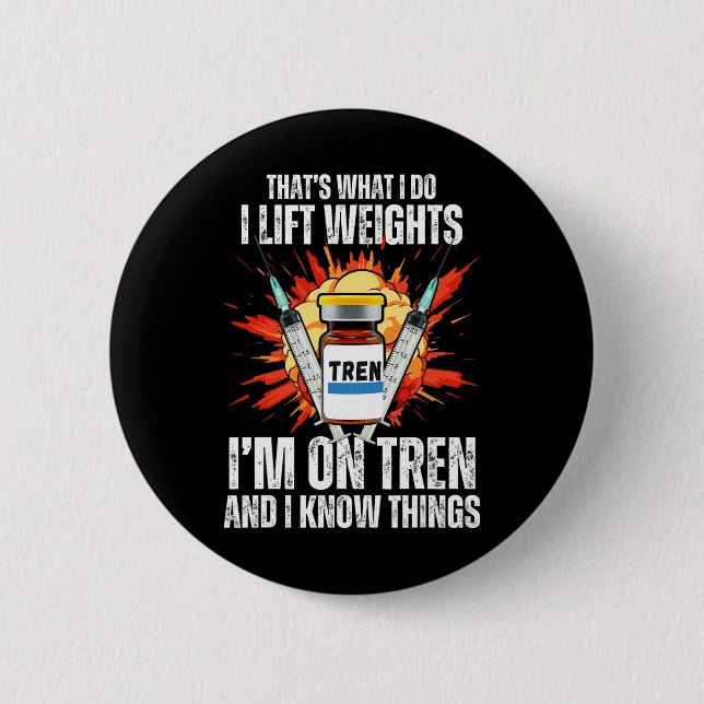 Funny Bodybuilding Quotes  Button (Front)