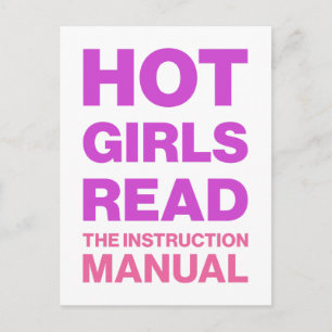 Funny Bold Typography Sarcastic Bookworm Reading Postcard