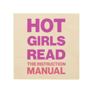 Funny Bold Typography Sarcastic Bookworm Reading Wood Wall Art