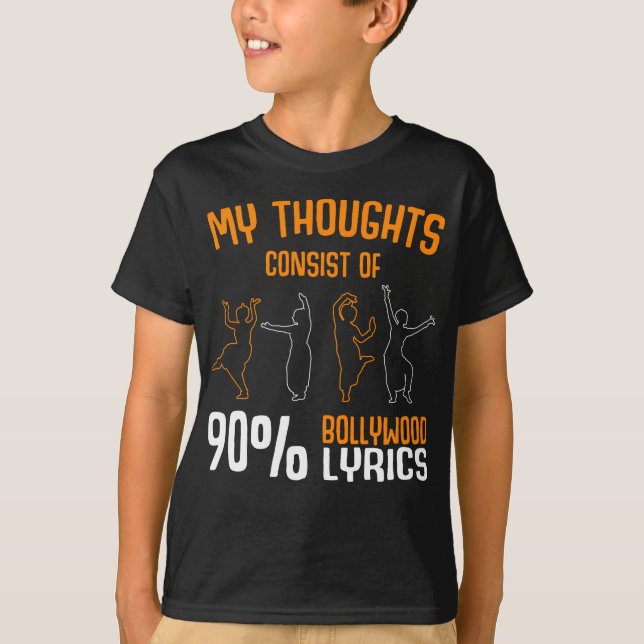 Funny Bollywood Love Hindi Movie addict T-Shirt (Front)