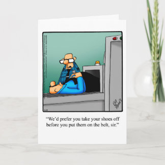 Funny Bon Voyage Humor Greeting Card