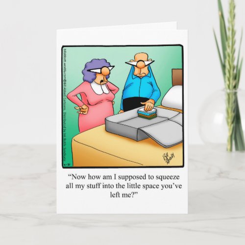 Funny Bon Voyage Humor Greeting Card