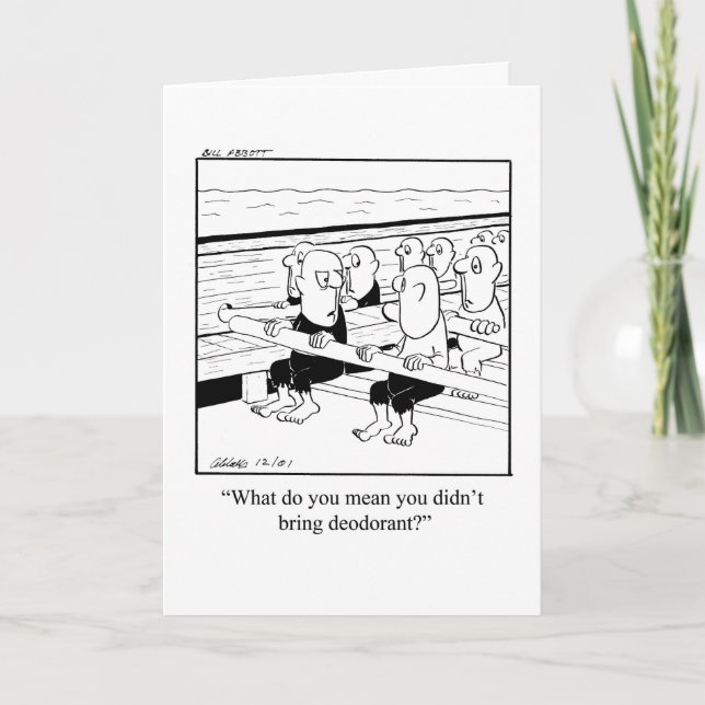 Funny Bon Voyage Humor Greeting Card (Front)