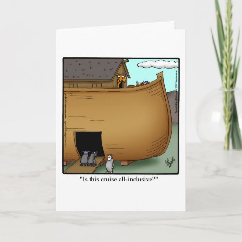 Funny Bon Voyage Humor Greeting Card