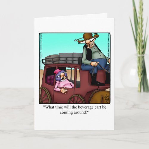 Funny Bon Voyage Humor Greeting Card