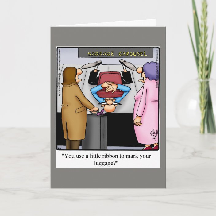 Funny Bon Voyage Humor Greeting Card