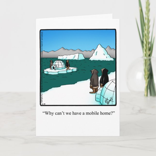 Funny Bon Voyage Humor Greeting Card (Front)