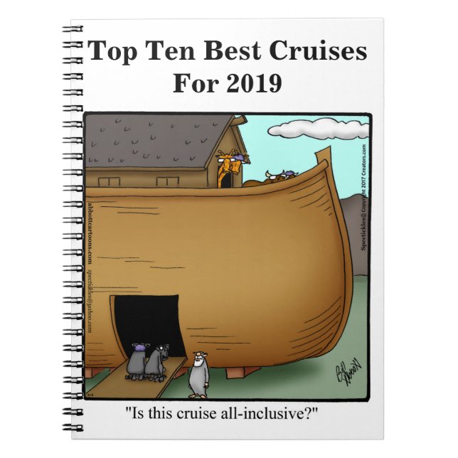 Funny Bon Voyage Humor Notebook (Front)