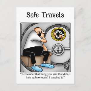 Funny Bon Voyage Humor Postcard