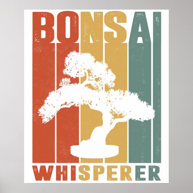 Funny Bonsai Tree Funny Japanese Bonsai Tree Whisp Poster (Front)