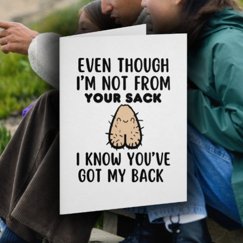 Funny Bonus Dad Card For Fathers Day 