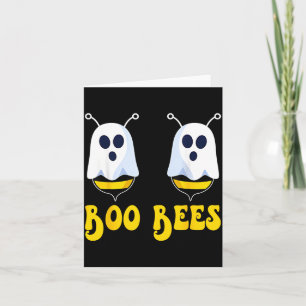 Funny Boo Bees Halloween Costume Humor Spooky Bee Card